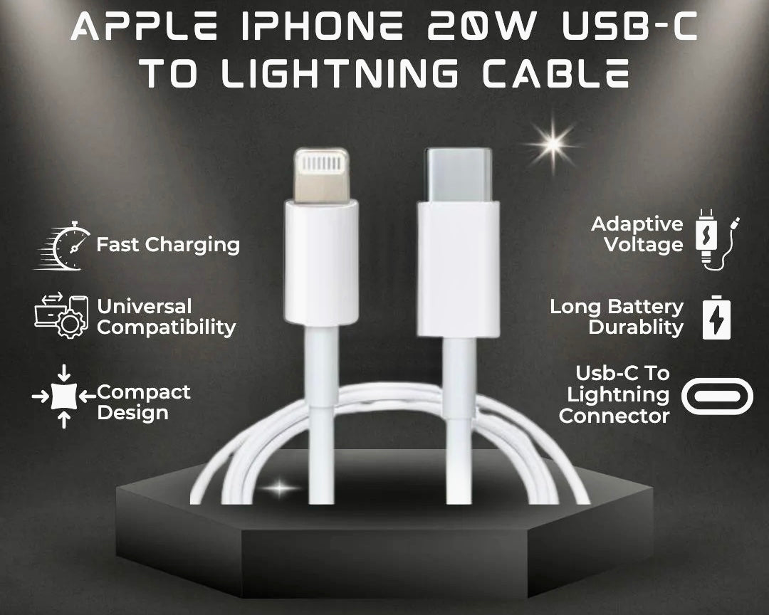 Type-C to Lightning Cable (Only Cable)