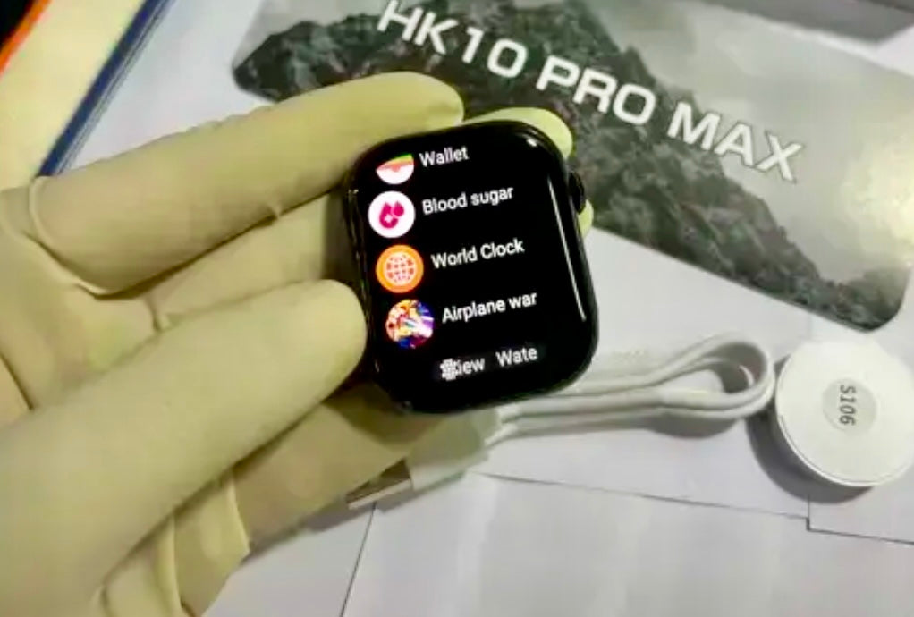 HK10 Pro Max Slim Design With Stainless Steel Finish Smart Watch {2024 Oct Edition} - Upgraded Version Of Series 10