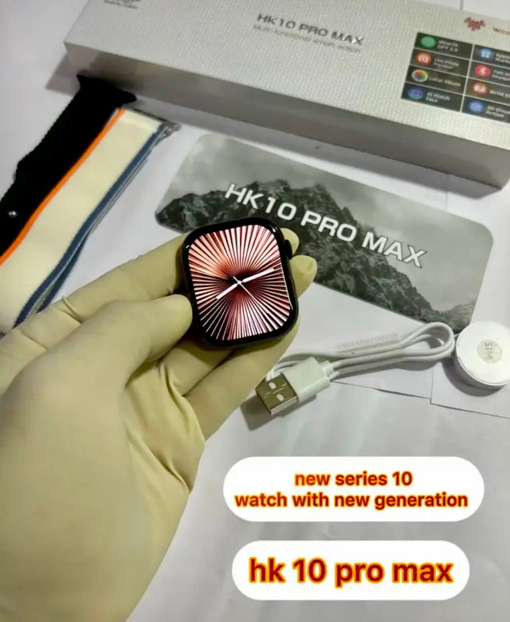 HK10 Pro Max Slim Design With Stainless Steel Finish Smart Watch {2024 Oct Edition} - Upgraded Version Of Series 10