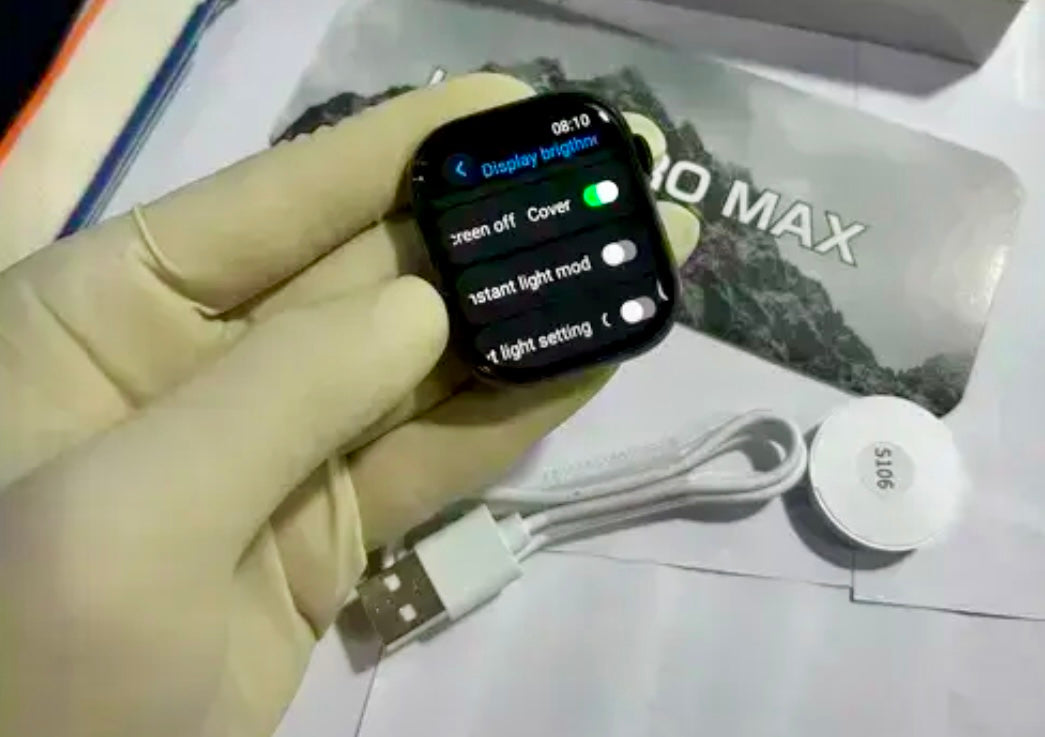 HK10 Pro Max Slim Design With Stainless Steel Finish Smart Watch {2024 Oct Edition} - Upgraded Version Of Series 10