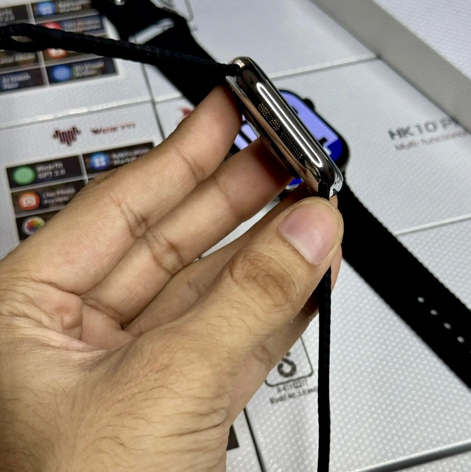 HK10 Pro Max Slim Design With Stainless Steel Finish Smart Watch {2024 Oct Edition} - Upgraded Version Of Series 10