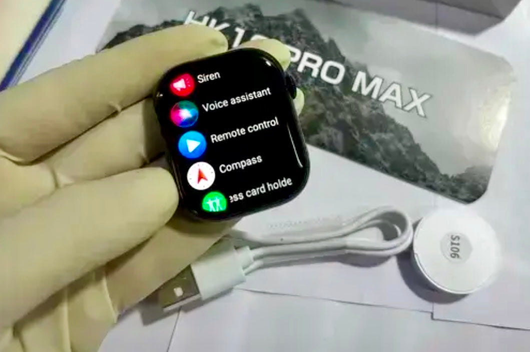 HK10 Pro Max Slim Design With Stainless Steel Finish Smart Watch {2024 Oct Edition} - Upgraded Version Of Series 10