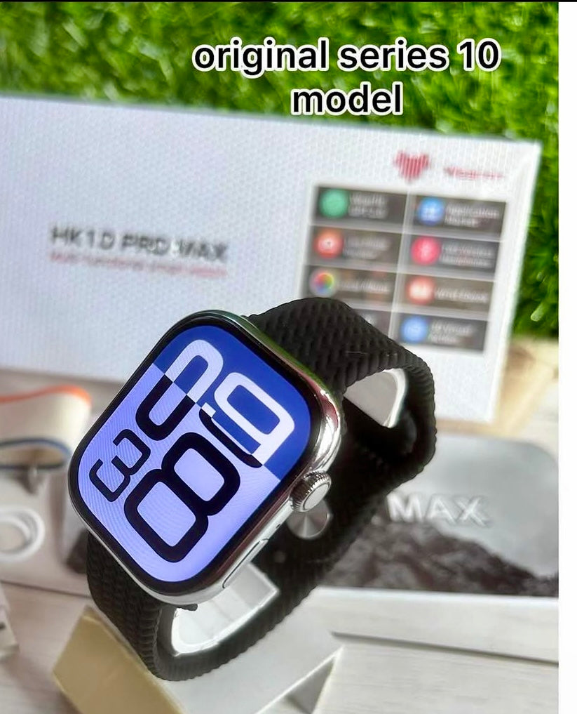 HK10 Pro Max Slim Design With Stainless Steel Finish Smart Watch {2024 Oct Edition} - Upgraded Version Of Series 10