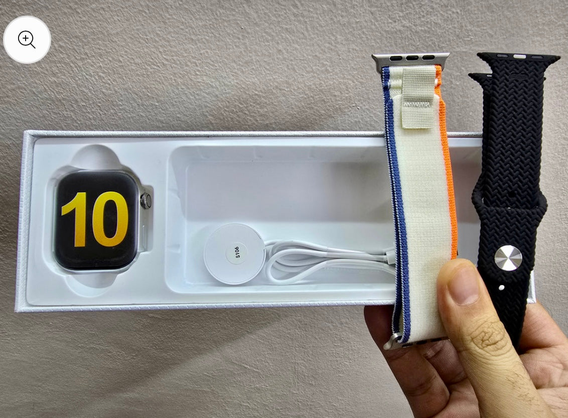 HK10 Pro Max Slim Design With Stainless Steel Finish Smart Watch {2024 Oct Edition} - Upgraded Version Of Series 10