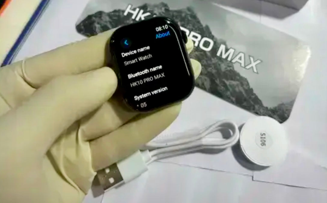 HK10 Pro Max Slim Design With Stainless Steel Finish Smart Watch {2024 Oct Edition} - Upgraded Version Of Series 10