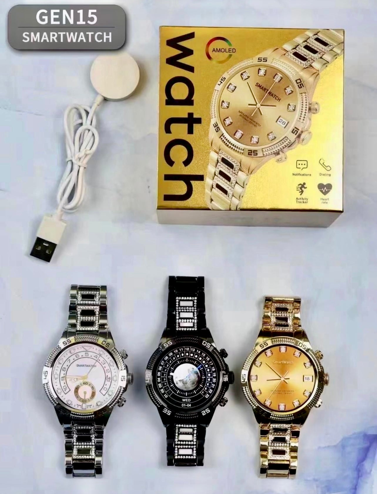 Fossil GEN 15 Smartwatch (Gold Edition Strap)