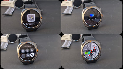 Wearfit HK28 Ultra Smartwatch - 1.43" AMOLED Display, AI-Powered, Health Monitoring, ChatGPT, Bluetooth Call, Wireless Charging (Dual Strap)