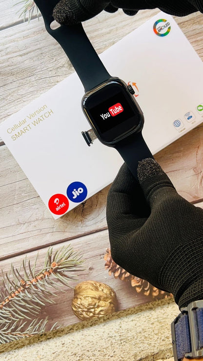 S16 Android 4G Smartwatch Super Curved AMOLED Display With 90Hz Refresh Rate, 180 Degree Telescopic Rotating 12 Mp Camera In 49 MM Ultra Look Dial
