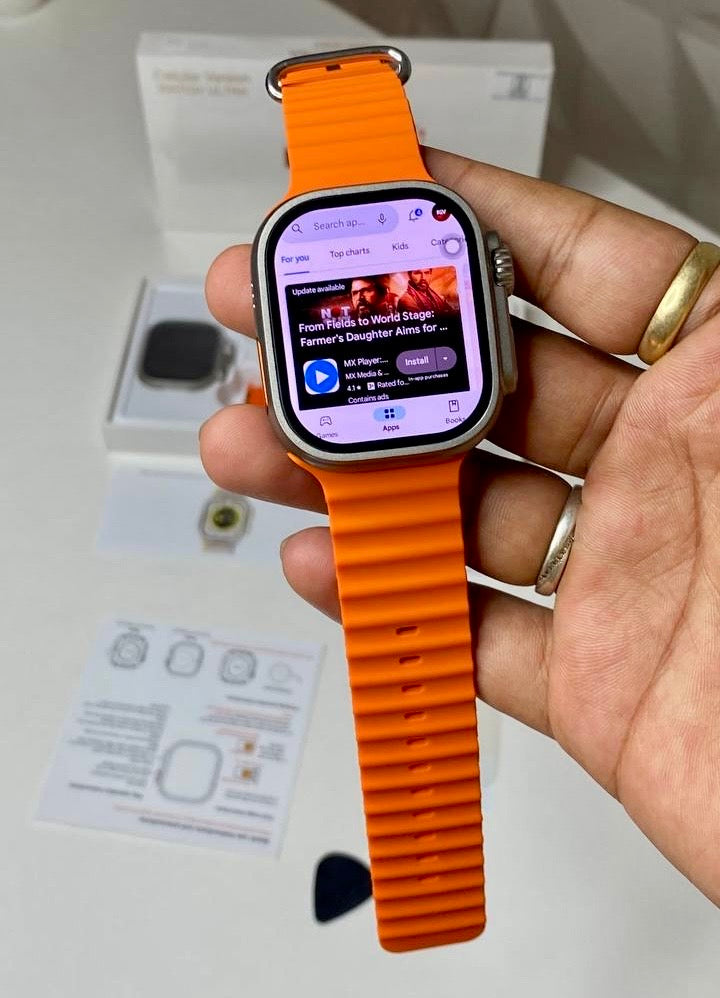 S12 Ultra High- Resolution Smartwatch With 180 Degree Rotating Camera || 4G & 5G SIM Supported || Android Operating System