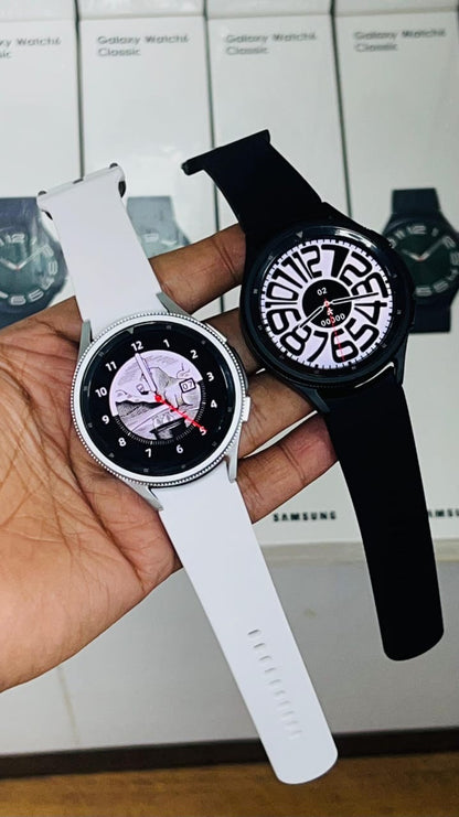 GALAXY WATCH 6 CLASSIC WITH DUAL BUTTONS & SAMSUNG PRINT* {1:1 ORIGINAL BOX PACKING}