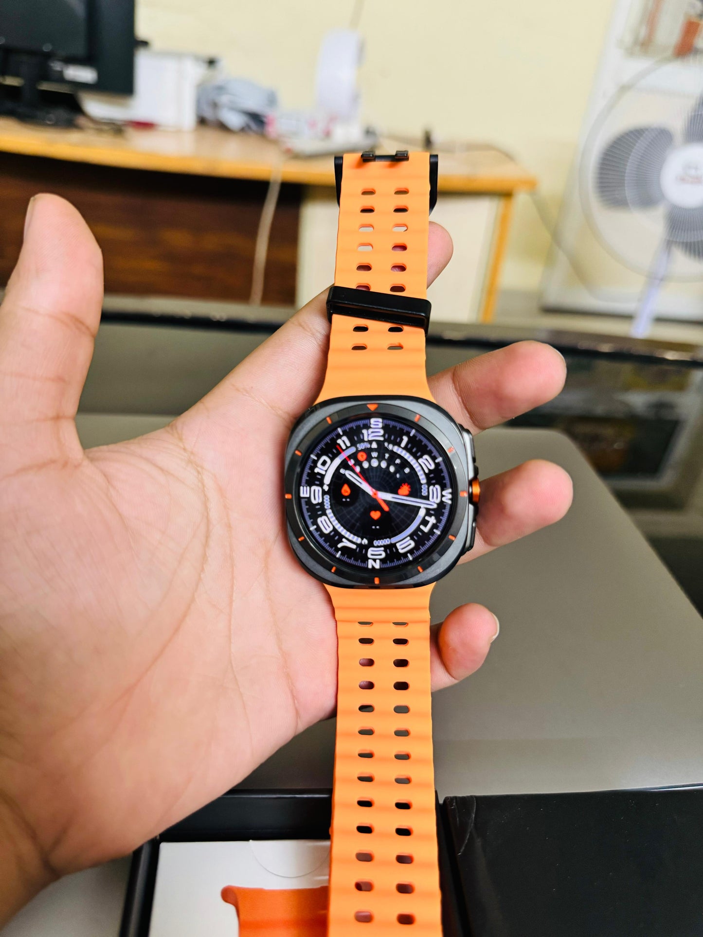 SAMSUNG Galaxy Active Ultra 7 Smartwatch (47mm Super AMOLED Display) With Samsung On / Off Logo