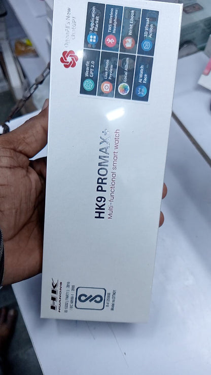 HK 9 Pro Max + Super AMOLED Display Smartwatch Inclusive Of ChatGPT⚡{2024 Model 1:1 Copy}