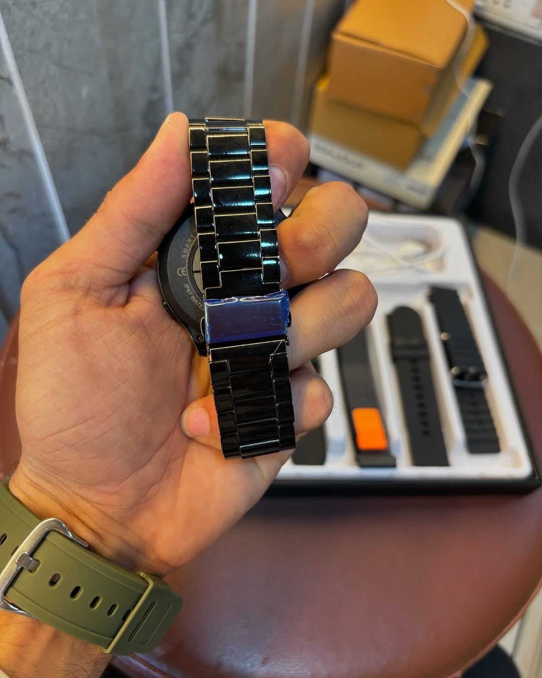 2025 Edition - Active 2 SmartWatch 7 Straps In 1 With Wireless Charging Combo Pack Set
