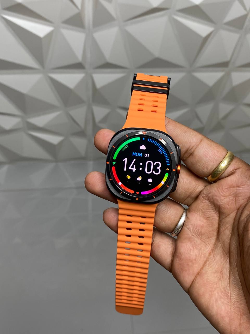 SAMSUNG Galaxy Active Ultra 7 Smartwatch (47mm Super AMOLED Display) With Samsung On / Off Logo