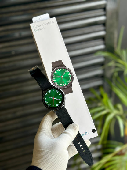 GALAXY WATCH 6 CLASSIC WITH DUAL BUTTONS & SAMSUNG PRINT* {1:1 ORIGINAL BOX PACKING}