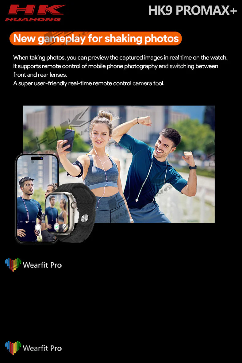 HK 9 Pro Max + Super AMOLED Display Smartwatch Inclusive Of ChatGPT⚡{2024 Model 1:1 Copy}