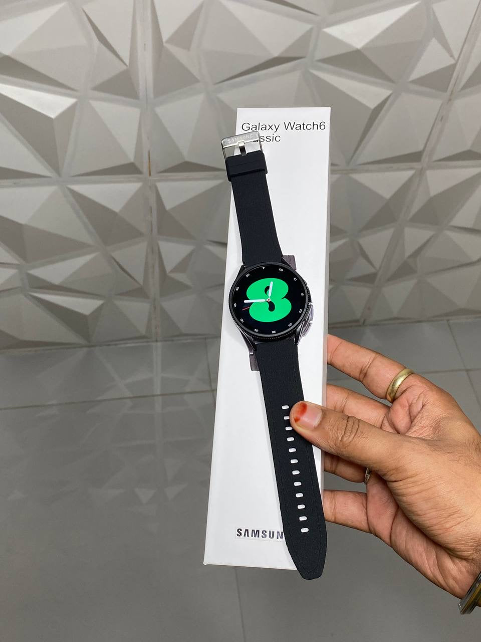 GALAXY WATCH 6 CLASSIC WITH DUAL BUTTONS & SAMSUNG PRINT* {1:1 ORIGINAL BOX PACKING}