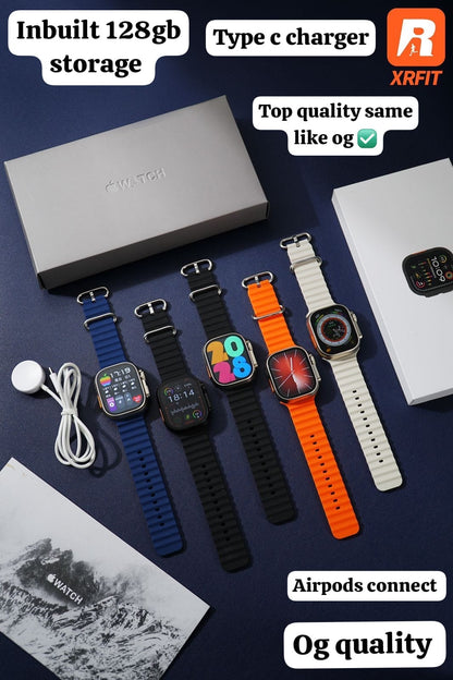 2025 Edition Smartwatch Ultra 2 – RT9 Pro V.2_Black Edition With Storage Variant, ON/OFF Logo, Gallery Sync & TWS Connect