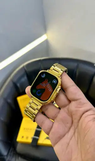 C9 Ultra 2 / C9 Ultra Max Smartwatch {24k Gold Belt Edition} {Basis Box Packing Availability}