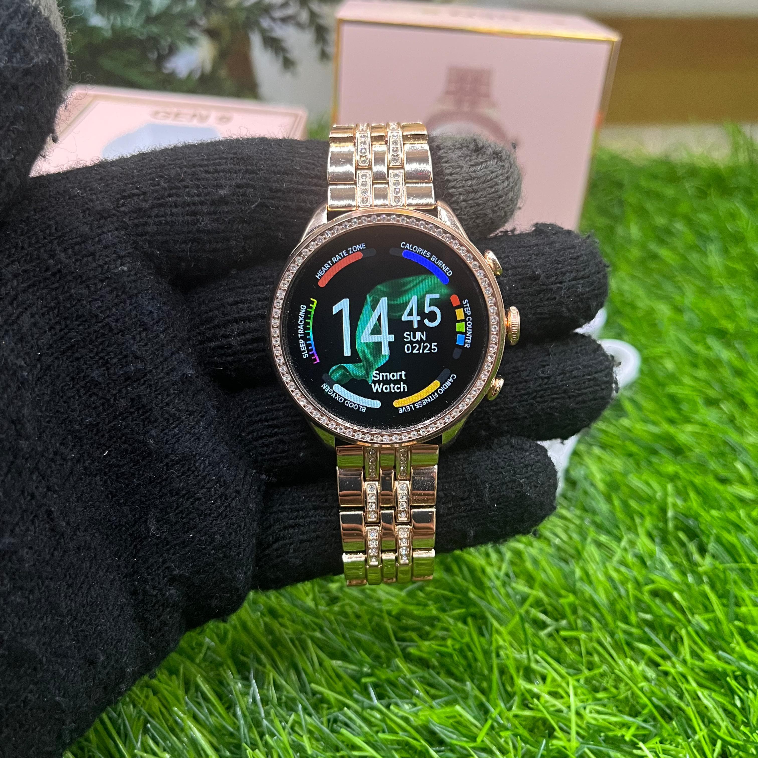 Fossil q gen 3 rose gold best sale