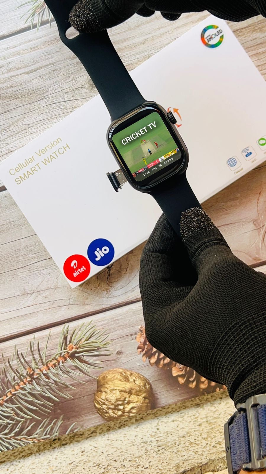 S16 Android 4G Smartwatch Super Curved AMOLED Display With 90Hz Refresh Rate, 180 Degree Telescopic Rotating 12 Mp Camera In 49 MM Ultra Look Dial