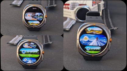 Wearfit HK28 Ultra Smartwatch - 1.43" AMOLED Display, AI-Powered, Health Monitoring, ChatGPT, Bluetooth Call, Wireless Charging (Dual Strap)