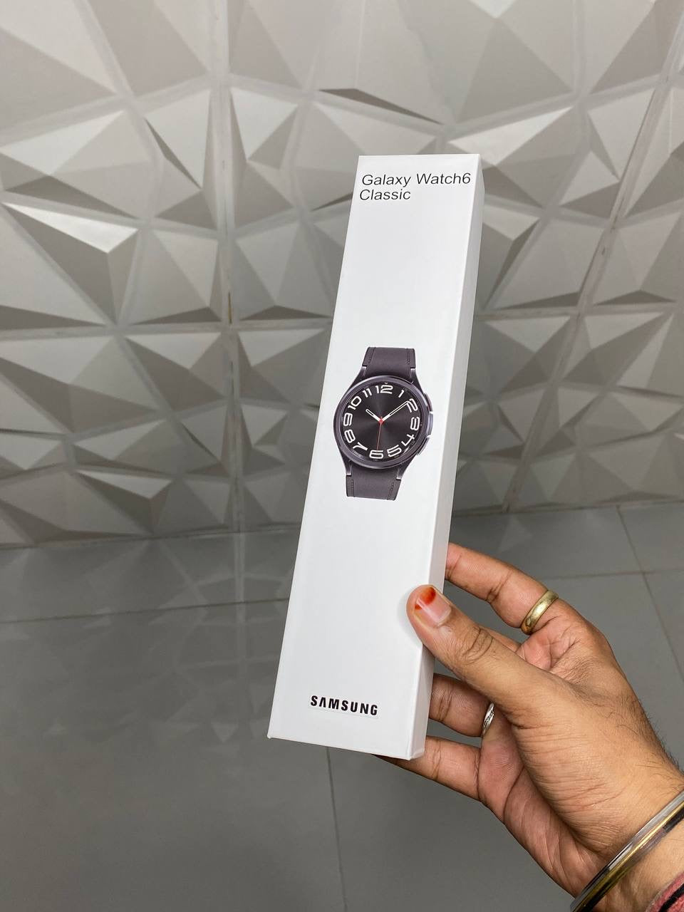GALAXY WATCH 6 CLASSIC WITH DUAL BUTTONS & SAMSUNG PRINT* {1:1 ORIGINAL BOX PACKING}
