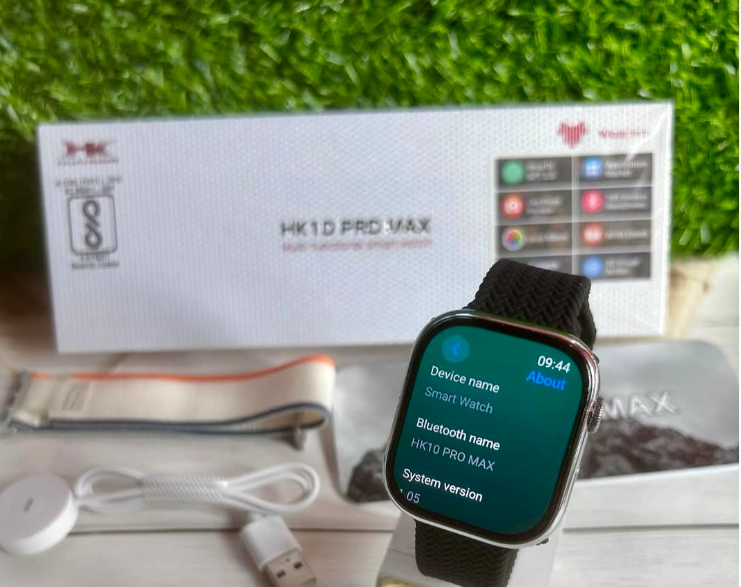 HK10 Pro Max Slim Design With Stainless Steel Finish Smart Watch {2024 Oct Edition} - Upgraded Version Of Series 10