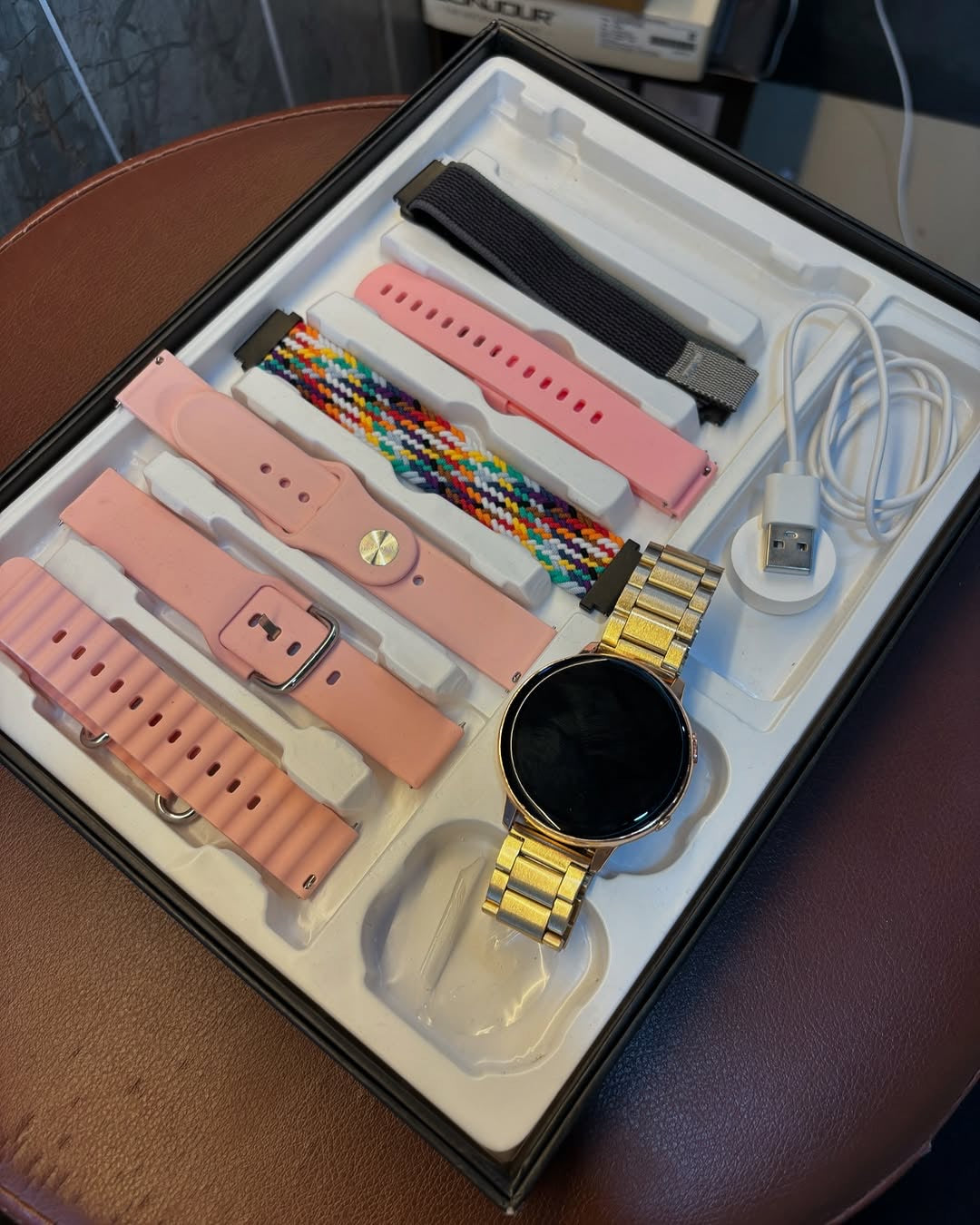 2025 Edition - Active 2 SmartWatch 7 Straps In 1 With Wireless Charging Combo Pack Set