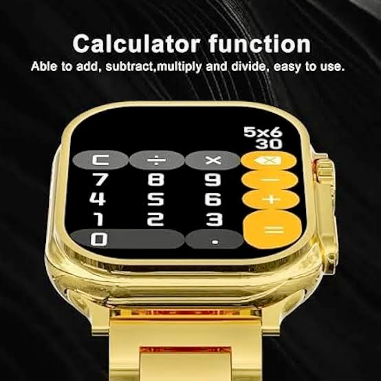 New 24K Imported Golden Ultra Series 8 Smartwatch With 2 Belts {1:1 AMOLED Like Never Before}