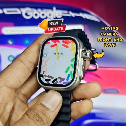 S12 Ultra High- Resolution Smartwatch With 180 Degree Rotating Camera || 4G & 5G SIM Supported || Android Operating System