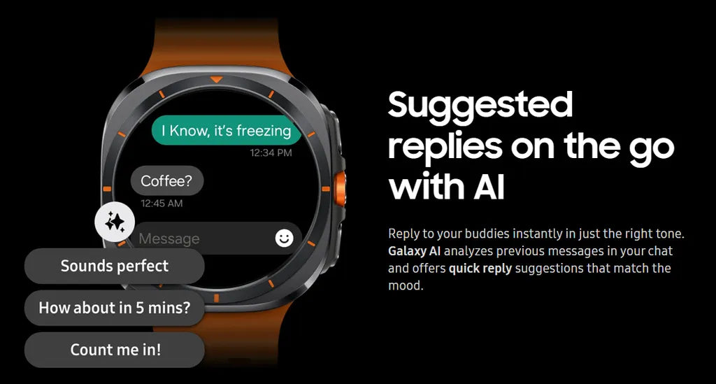 SAMSUNG Galaxy Active Ultra 7 Smartwatch (47mm Super AMOLED Display) With Samsung On / Off Logo