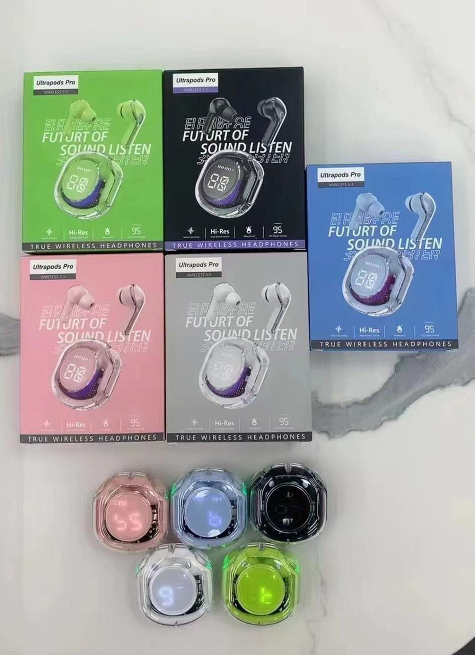 UltraPods Wireless Mini Crystal Display Earbuds