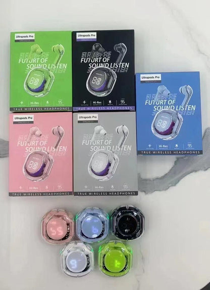 UltraPods Wireless Mini Crystal Display Earbuds