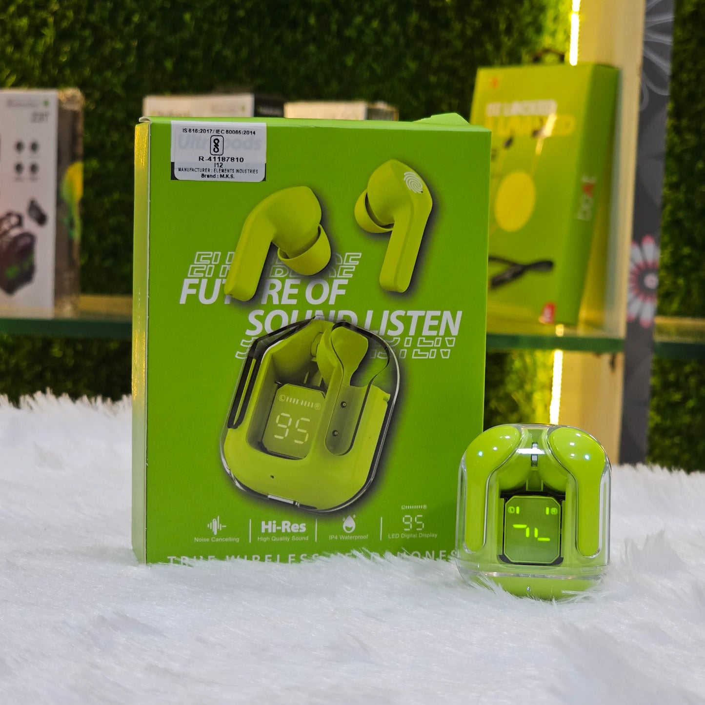 UltraPods Wireless Mini Crystal Display Earbuds