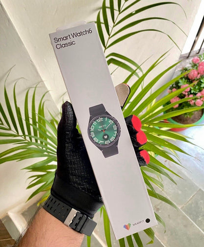 GALAXY WATCH 6 CLASSIC WITH DUAL BUTTONS & SAMSUNG PRINT* {1:1 ORIGINAL BOX PACKING}