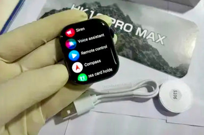 HK10 Pro Max Slim Design With Stainless Steel Finish Smart Watch {2024 Oct Edition} - Upgraded Version Of Series 10