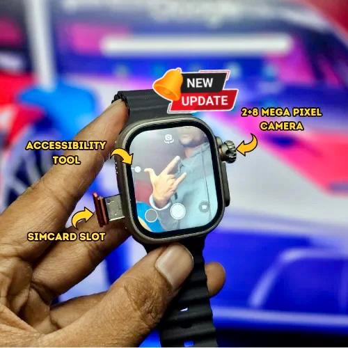 S12 Ultra High- Resolution Smartwatch With 180 Degree Rotating Camera || 4G & 5G SIM Supported || Android Operating System