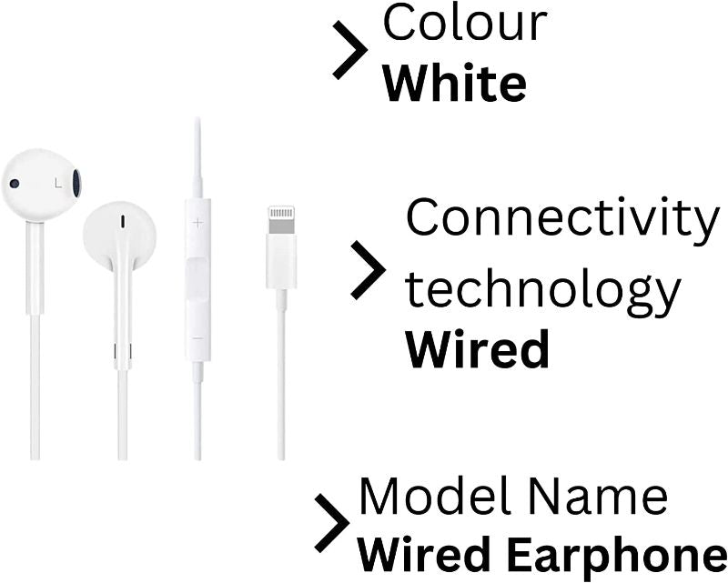 Wired In-Ear Earphone With Lightning Connector Port