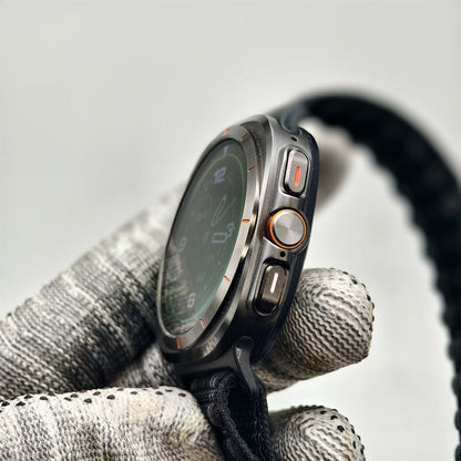Wearfit HK28 Ultra Smartwatch - 1.43" AMOLED Display, AI-Powered, Health Monitoring, ChatGPT, Bluetooth Call, Wireless Charging (Dual Strap)