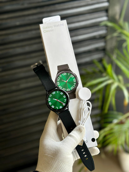 GALAXY WATCH 6 CLASSIC WITH DUAL BUTTONS & SAMSUNG PRINT* {1:1 ORIGINAL BOX PACKING}