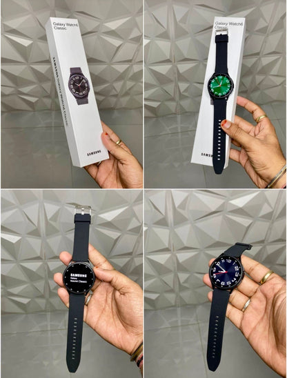 GALAXY WATCH 6 CLASSIC WITH DUAL BUTTONS & SAMSUNG PRINT* {1:1 ORIGINAL BOX PACKING}