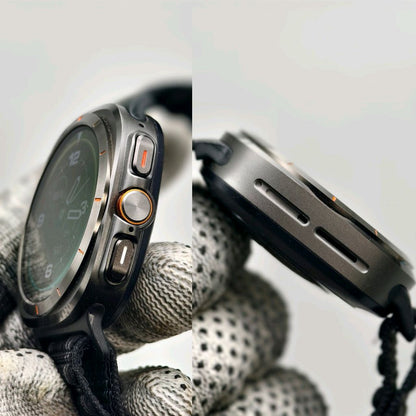 Wearfit HK28 Ultra Smartwatch - 1.43" AMOLED Display, AI-Powered, Health Monitoring, ChatGPT, Bluetooth Call, Wireless Charging (Dual Strap)