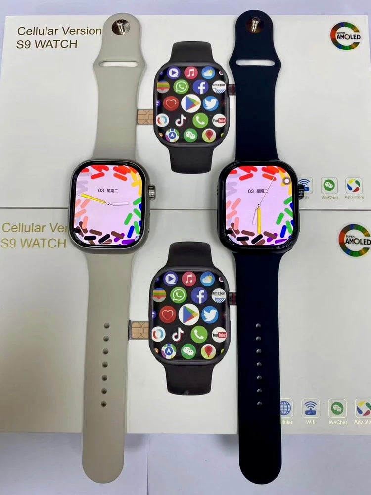 S16 Android 4G Smartwatch Super Curved AMOLED Display With 90Hz Refresh Rate, 180 Degree Telescopic Rotating 12 Mp Camera In 49 MM Ultra Look Dial
