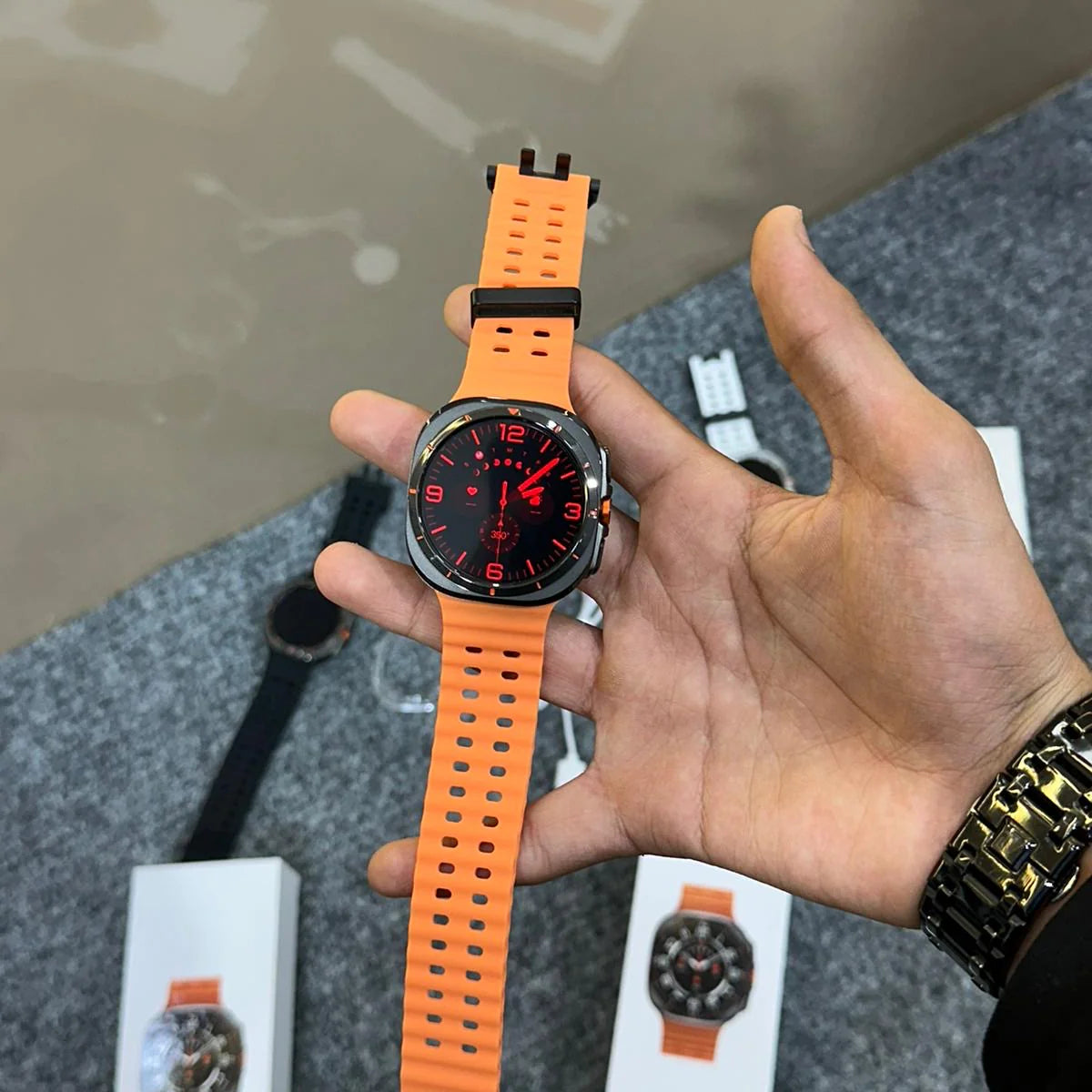 SAMSUNG Galaxy Active Ultra 7 Smartwatch (47mm Super AMOLED Display) With Samsung On / Off Logo