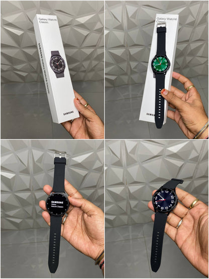 GALAXY WATCH 6 CLASSIC WITH DUAL BUTTONS & SAMSUNG PRINT* {1:1 ORIGINAL BOX PACKING}