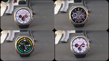 Wearfit HK28 Ultra Smartwatch - 1.43" AMOLED Display, AI-Powered, Health Monitoring, ChatGPT, Bluetooth Call, Wireless Charging (Dual Strap)