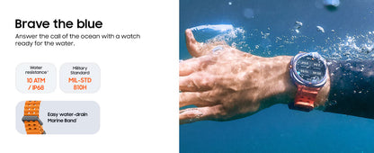 SAMSUNG Galaxy Active Ultra 7 Smartwatch (47mm Super AMOLED Display) With Samsung On / Off Logo