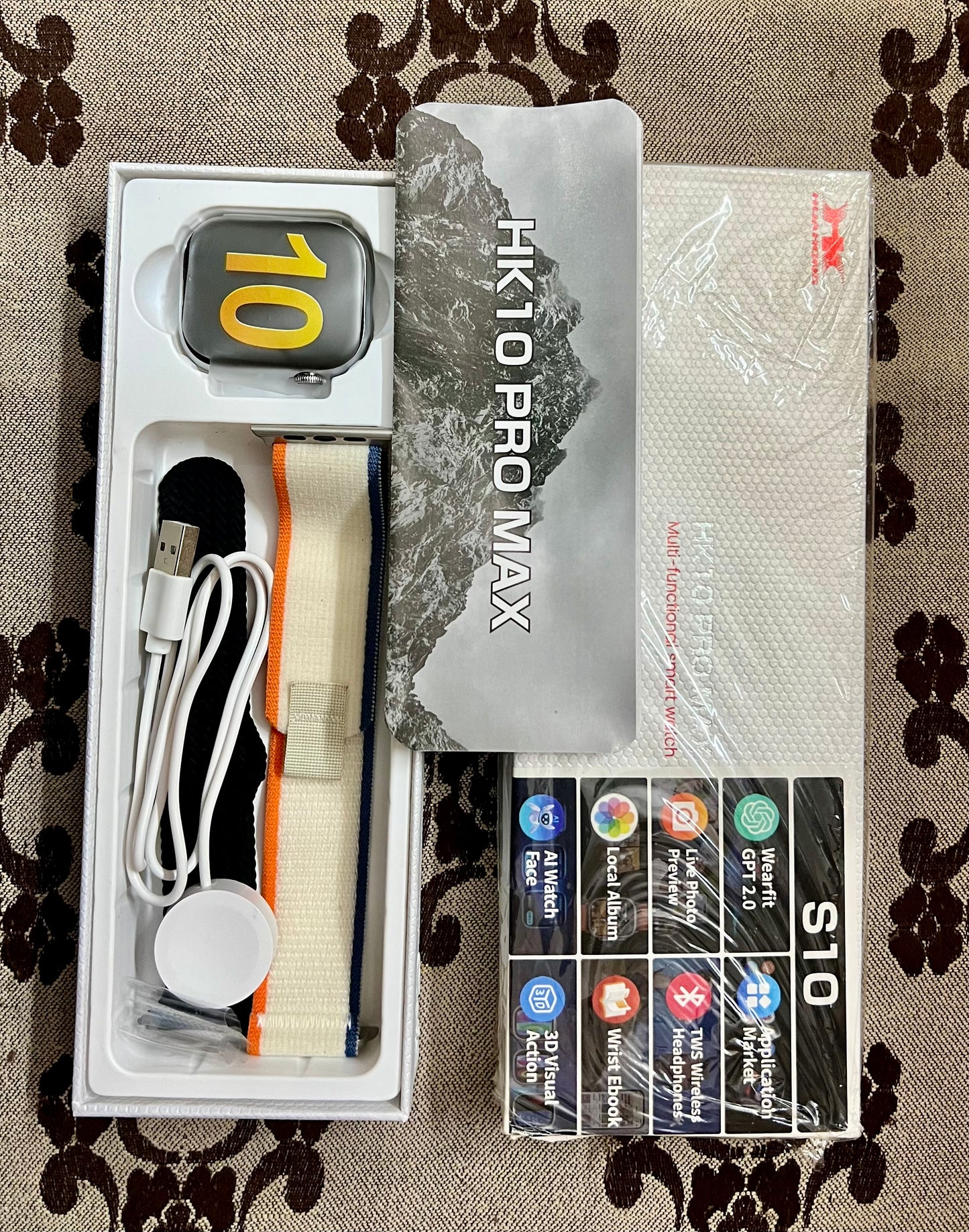 HK10 Pro Max Slim Design With Stainless Steel Finish Smart Watch {2024 Oct Edition} - Upgraded Version Of Series 10