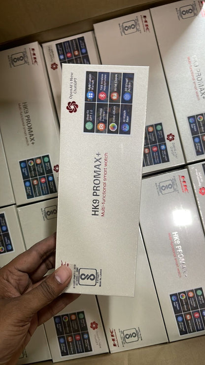 HK 9 Pro Max + Super AMOLED Display Smartwatch Inclusive Of ChatGPT⚡{2024 Model 1:1 Copy}